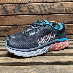 HOKA ONE ONE Arahi Black/pink Sz 7.5 M Women Runni